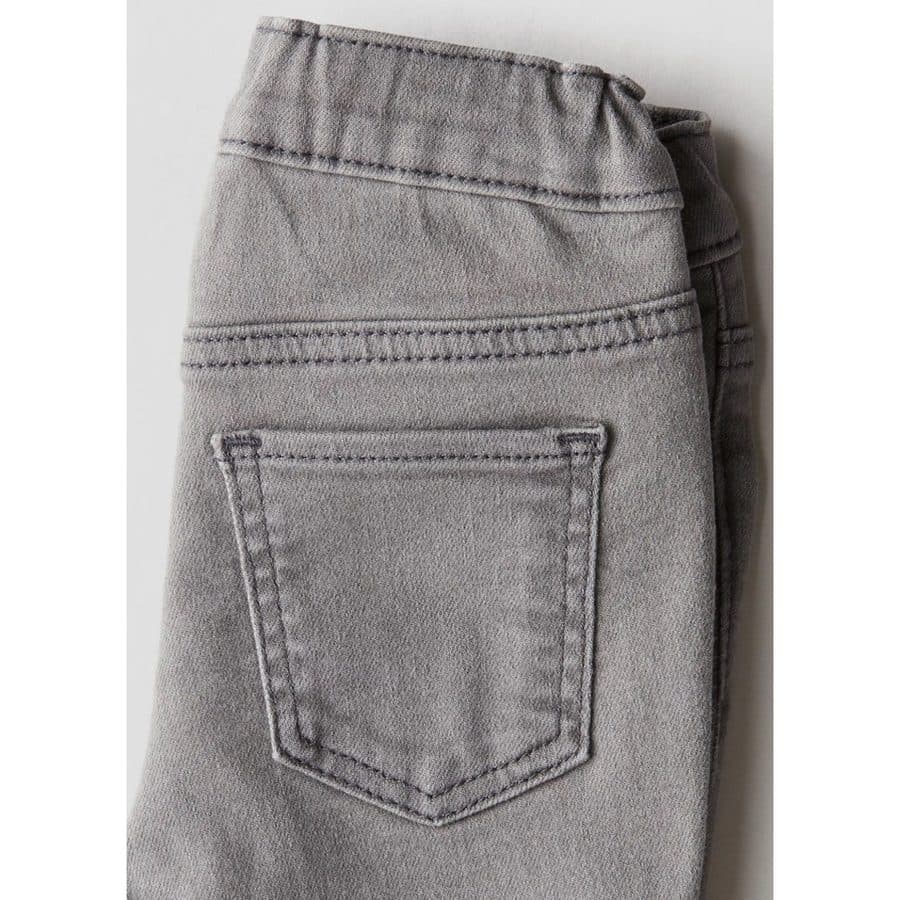 H&M SALE, Flower Embroidered Grey Jeans — gambar 4